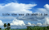 Life the way it should be By: Taylor Jordao